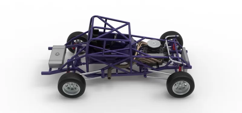 Canadian vintage modified stock car Base Scale 1:25 - Model preview 23