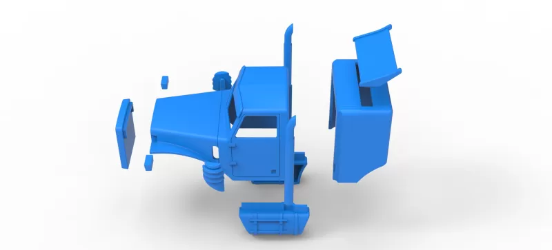 Shell of Monster Tow Truck Scale 1:25 - Model preview 19
