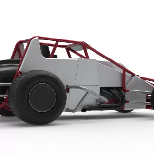 Dirt Silver Crown Car Scale 1:25 - Model thumbnail 21