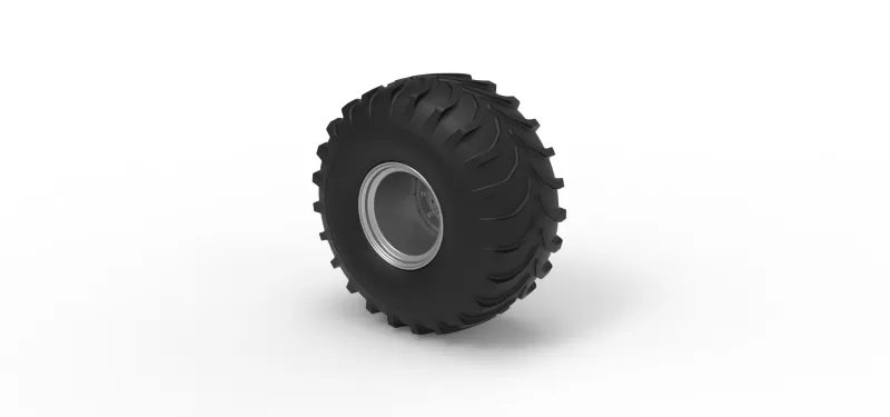 Rear wheel from Mud dragster Scale 1:25 - Model preview 7