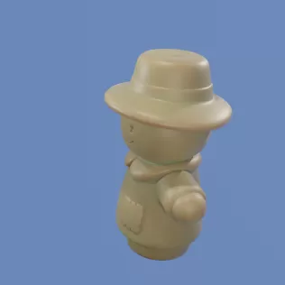 Chibi Scarecrow 3D Printed Mold (STL) - Model thumbnail 3