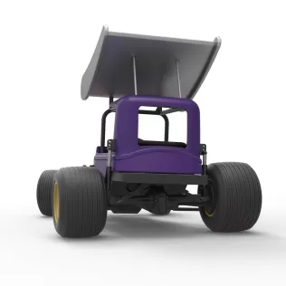 Vintage Winged Supermodified for Dirt while turning Scale 1:25 - Model thumbnail 15