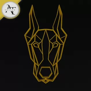 Dog - Geometric - 2D Wall Art Decor