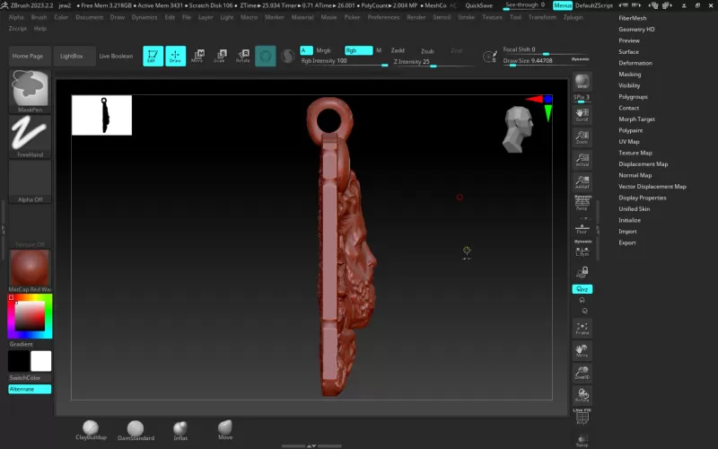 Sky Wanderer Pendant - Model preview 3
