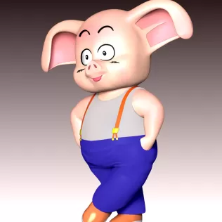 Oolong - Dragon Ball - Model thumbnail 8