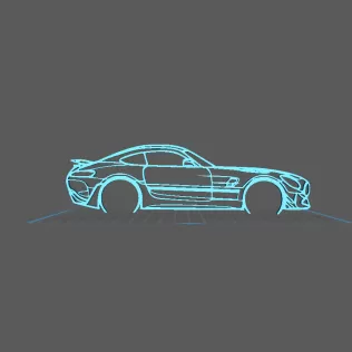 Mercedes - AMG GTR Wall Art