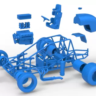 Dirt Silver Crown Car Base Scale 1:25 - Model thumbnail 28