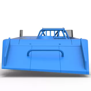 Shell of Wedge Dirt Late model Scale 1:25 - Model thumbnail 5