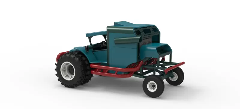 Racing Combine Harvester Version 2 Scale 1:25 - Model preview 12