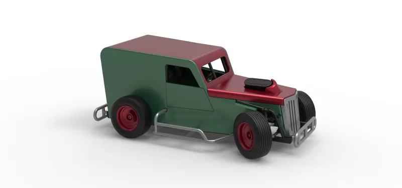 Dwarf car while turning Scale 1:25 - Model preview 24