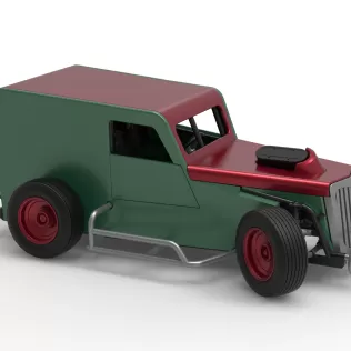 Dwarf car while turning Scale 1:25 - Model thumbnail 24