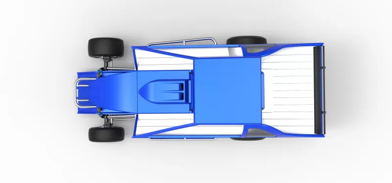 Northeast Dirt Modified stock car Version 2 Scale 1:25 - Model preview 11
