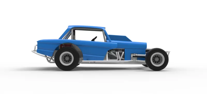 Vintage Dirt Modified stock car Version 10 Scale 1:25 - Model preview 22