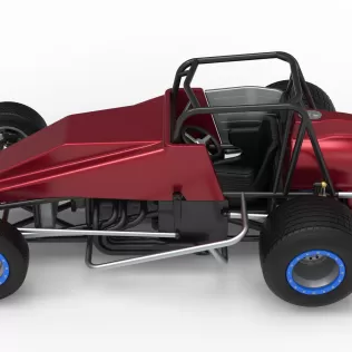 Vintage Dirt Silver Crown Car Scale 1:25 - Model thumbnail 10