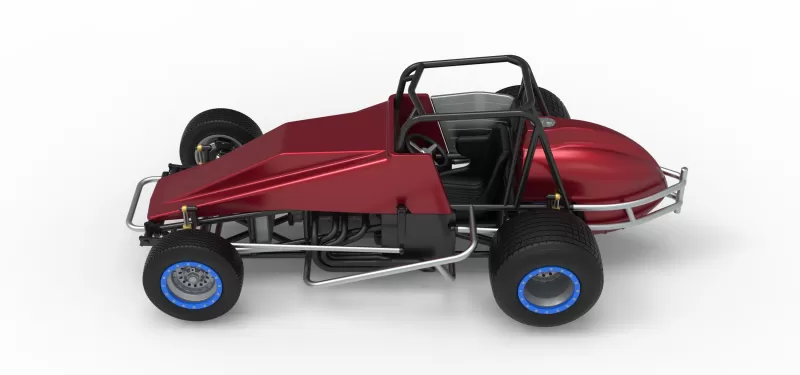 Vintage Dirt Silver Crown Car Scale 1:25 - Model preview 10