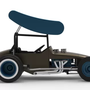 Vintage Winged Supermodified for Dirt while turning V2 1:25 - Model thumbnail 22