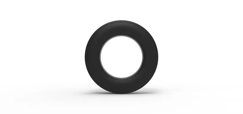 Front tire of Vintage Champ car Version 2 Scale 1:25 - Model preview 5