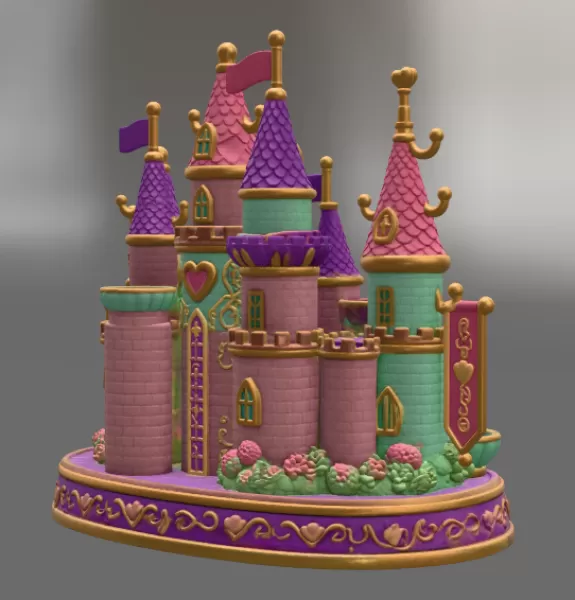 Princess Castle Organizer STL File for 3D Print - Model preview 13
