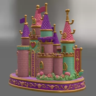 Princess Castle Organizer STL File for 3D Print - Model thumbnail 13