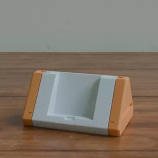 Cyberpunk Phone Dock – 3D Printed Futuristic Smartphone Stand - Model thumbnail 2
