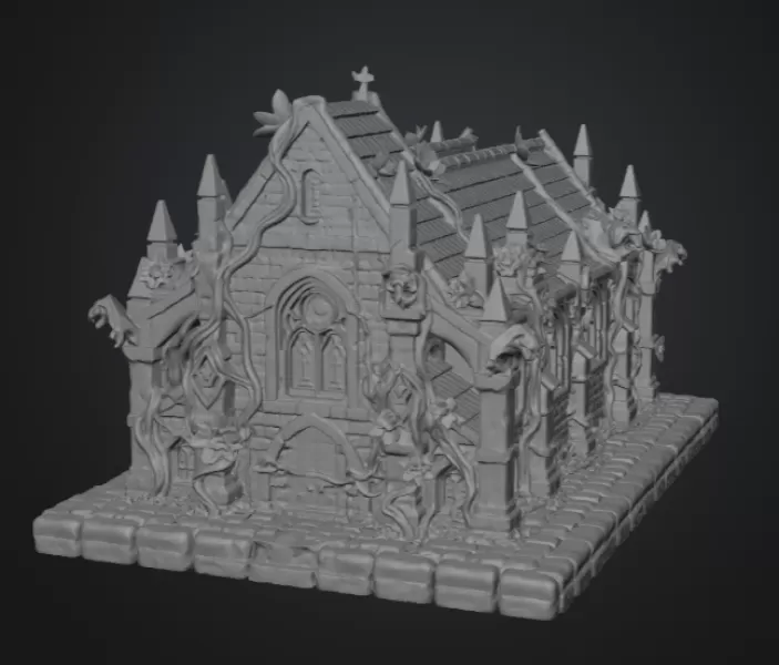 Blossom Cathedral STL File for 3D Print - Model preview 11