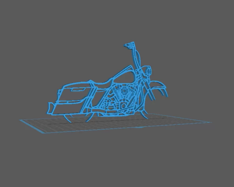 Harley Davidson - Road King 2014 Wall Art - Model preview 1