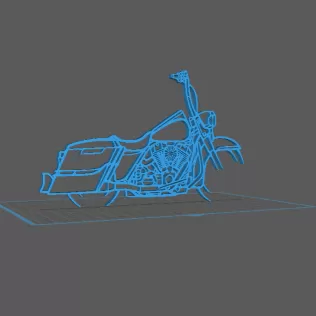 Harley Davidson - Road King 2014 Wall Art - Model thumbnail 1