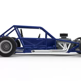 Vintage Asphalt Modified stock car Base V6 Scale 1:25 - Model thumbnail 22