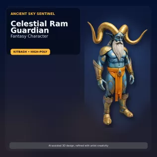 Stylized Mythic Character Pack – Kitbash High-Poly Collection - Model thumbnail 14