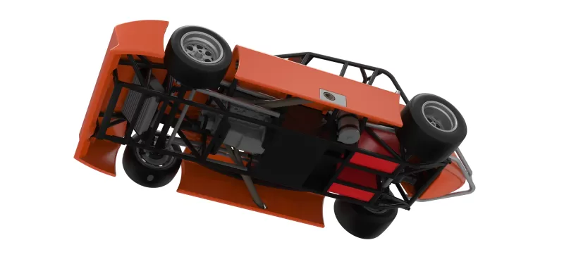 Experimental Pavement Silver Crown Car Scale 1:25 - Model preview 3