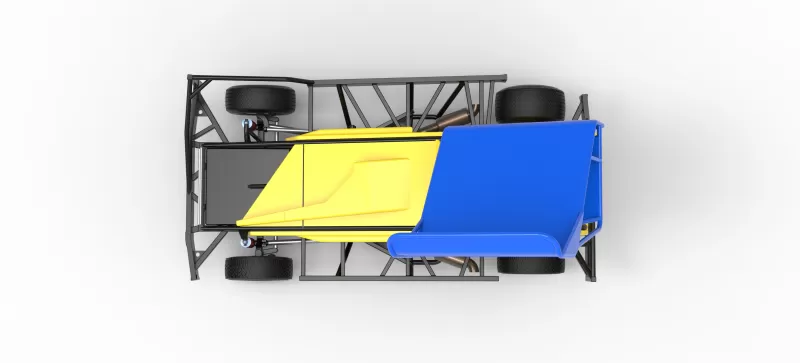 BriSCA Formula 1 Stock Car for Dirt Version 2 Scale 1:25 - Model preview 11