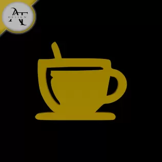 Simple Coffee Cup Symbol - 2D Art