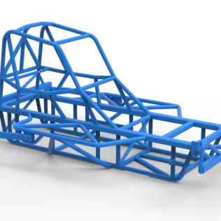 Frame of BriSCA Micro Formula 2 Stock Car Scale 1:16 - Model thumbnail 17