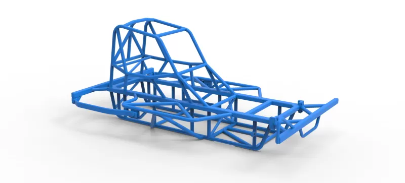 Frame of BriSCA Micro Formula 2 Stock Car Scale 1:16 - Model preview 17