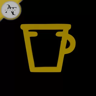Simple Coffee Cup Symbol - 2D Art
