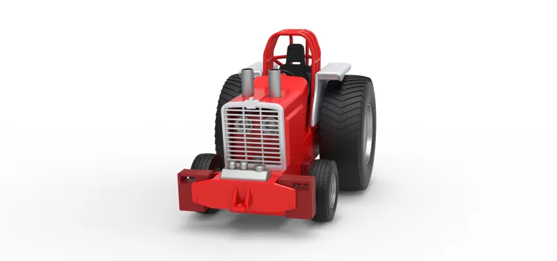 Fun short Pro Stock Pulling Tractor Version 4 Scale 1:25 - Model preview 4