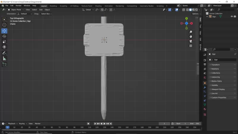 Garden Sign and Attachments - Model preview 18