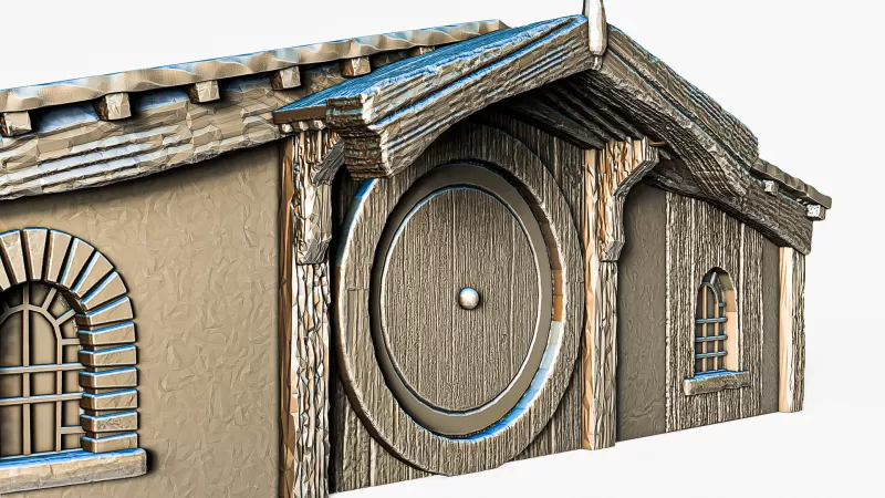 Hobbit House Facade 3 #RoZ - Model preview 4