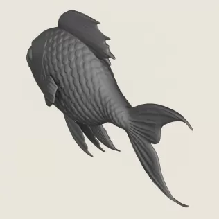 Fish 06 Print Ready 3D Model