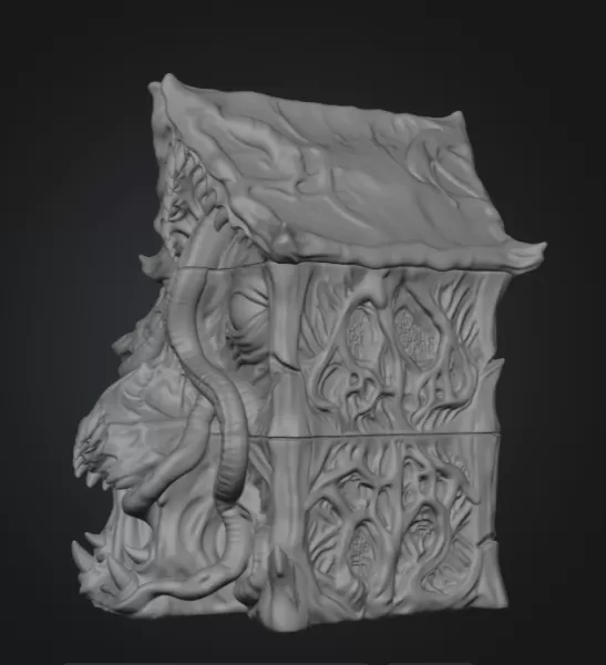 Lovecraftian Monster Building STL File for 3D Printing - Model preview 9