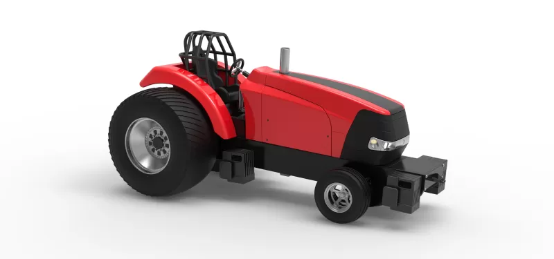 Pro Stock Pulling Tractor Version 6 Scale 1:25 - Model preview 20