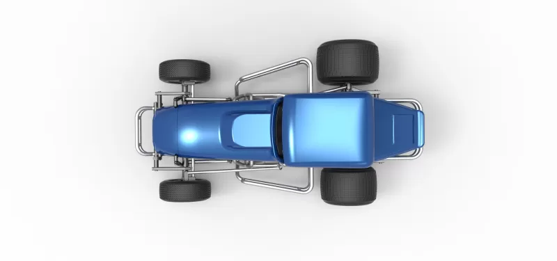 Vintage Sprint car Version 2 Scale 1:25 - Model preview 11