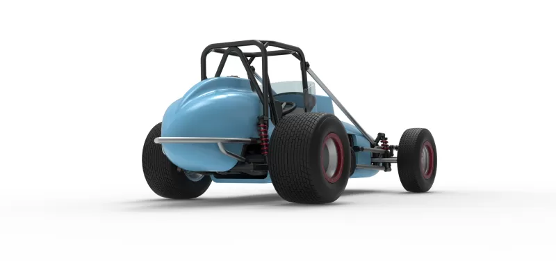 Dirt Silver Crown Champ car Scale 1:25 - Model preview 19