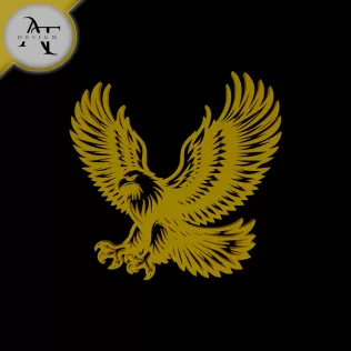 Eagle - Silhouette - 2D Wall Art Decor