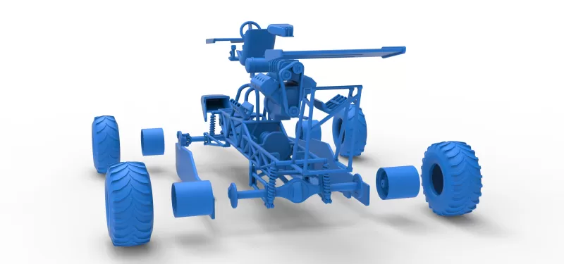 Vintage Mud dragster Scale 1:25 - Model preview 25