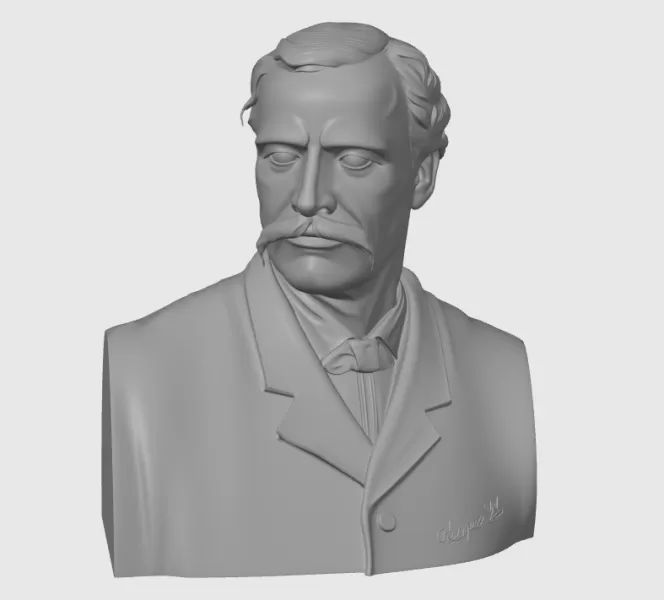 Georgi Rakovski 3D STL (Георги Раковски) - Model preview 2