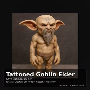 Fantasy Creature Kitbash Collection (High-Poly Character Pack) - Model thumbnail 8