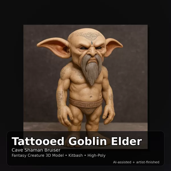 Fantasy Creature Kitbash Collection (High-Poly Character Pack) - Model preview 8