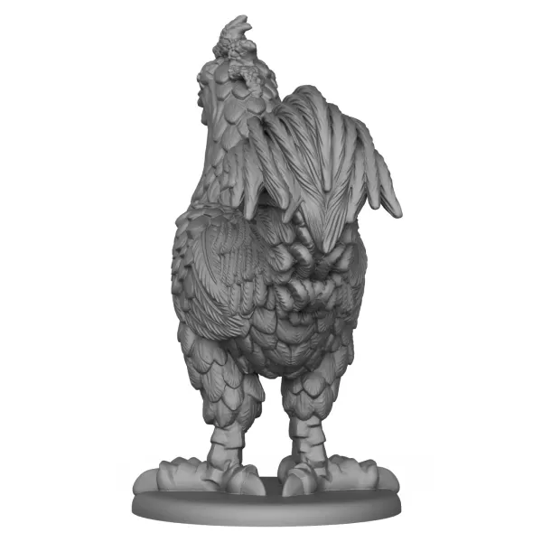 3D Printable Rooster Statue - Model preview 4