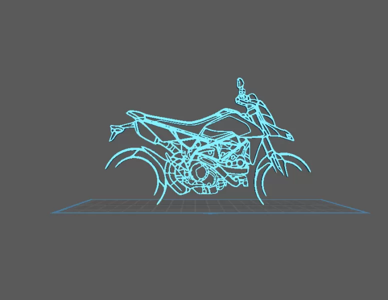 Ducati - Hypermotard 950 Wall Art - Model preview 1